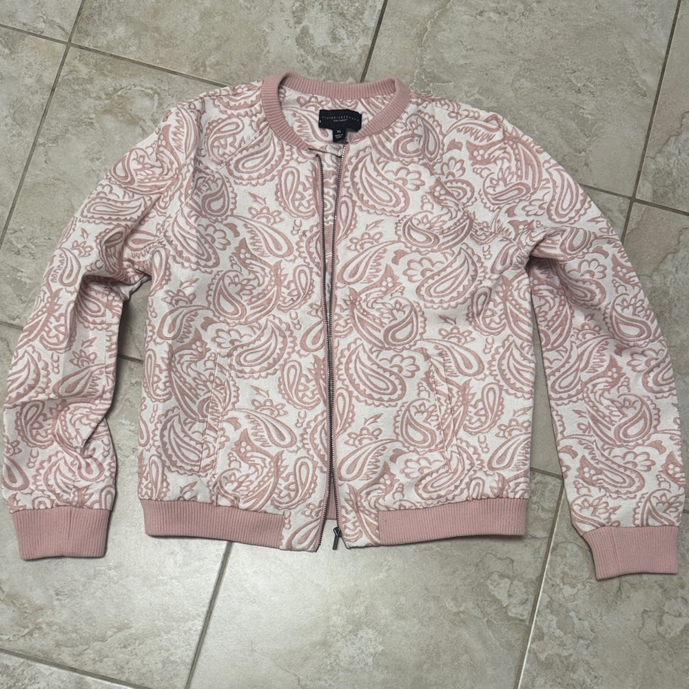 Victoria Beckham for Target Pink Paisley Bomber Jacket